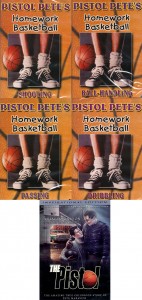 Pete Maravich Homework Basketball and The Pistol 5 DVD Package Set Inspirational Edition